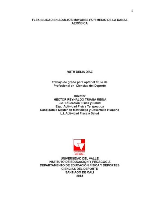 Flexibilidad en adultos mayores por medio de la danza aeróbica