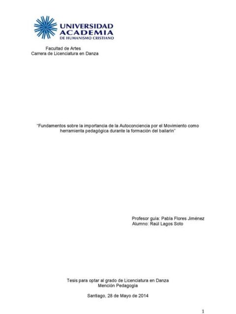 Fundamentos sobre la importancia de la autoconciencia por el movimiento