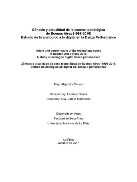 Génesis y actualidad de la escena tecnológica de Buenos Aires (1996-2016)