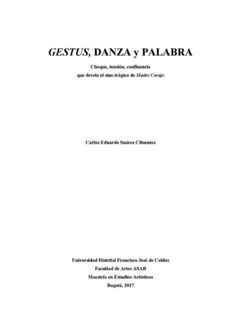 Gestus, danza y palabra