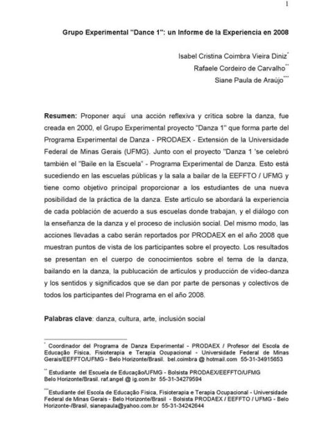 Grupo Experimental “Dance 1”