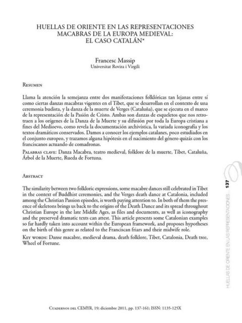 Huellas de oriente en las representaciones macabras de la Europa medieval