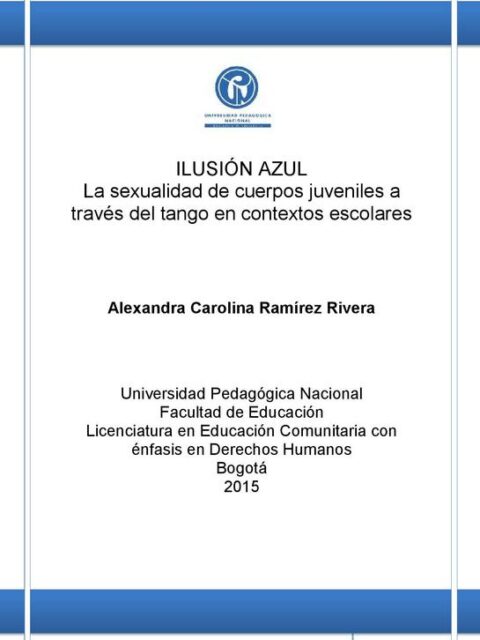 Ilusión azul: la sexualidad de cuerpos juveniles a través del tango en contextos escolares