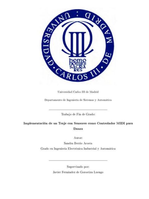 Implementación de un Traje con Sensores