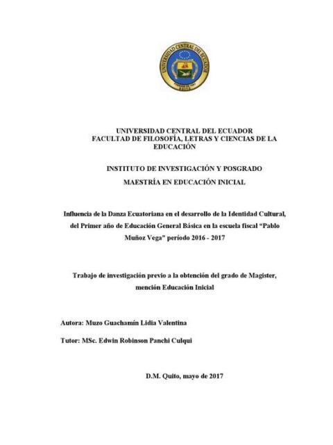 Influencia de la danza ecuatoriana en el desarrollo de la identidad cultural