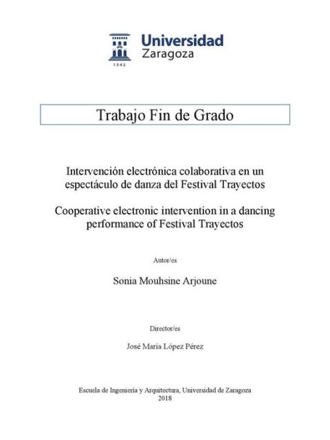 Intervención electrónica colaborativa en un espectáculo de danza del Festival Trayectos