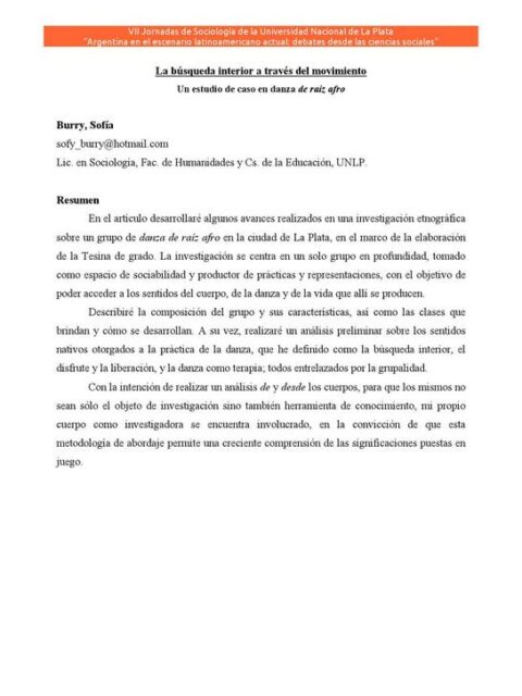 La búsqueda interior a través del movimiento