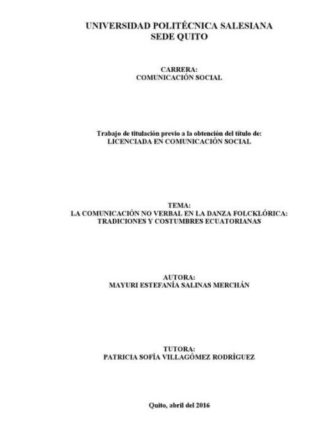 La comunicación no verbal en la danza folcklórica