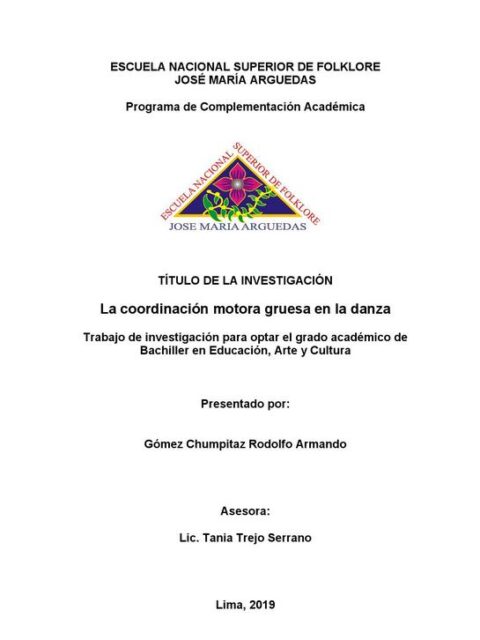 La coordinación motora gruesa en la danza