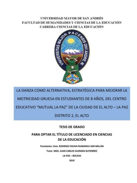 La danza como alternativa estratégica para mejorar la motricidad gruesa