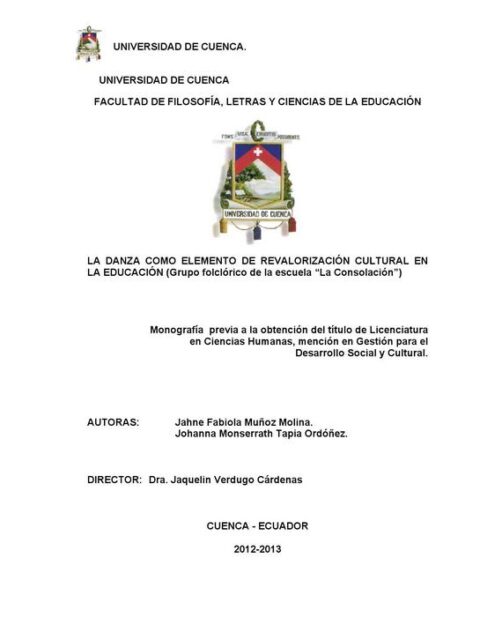 La danza como elemento de revalorización cultural en la educación