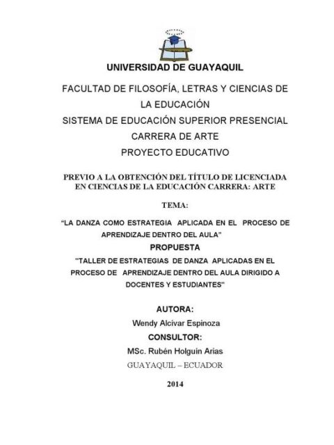 La danza como estrategia aplicada en el proceso de aprendizaje dentro del aula