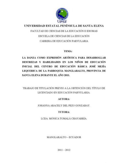 La danza como expresión artística para desarrollar destrezas y habilidades en los niños de educación inicial