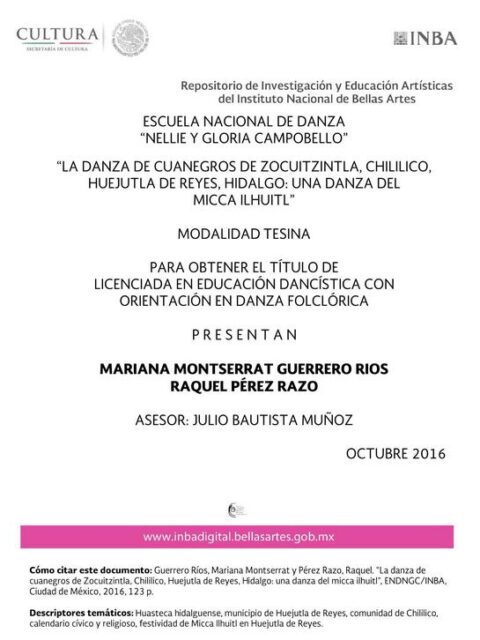 La danza de cuanegros