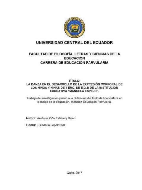 La danza en el desarrollo de la expresión corporal de los niños y niñas