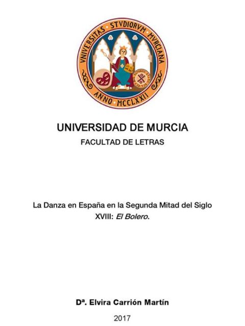 La danza en España en la segunda mitad del siglo XVIII