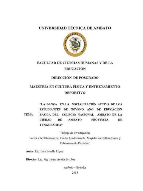 La danza en la socialización activa de los estudiantes