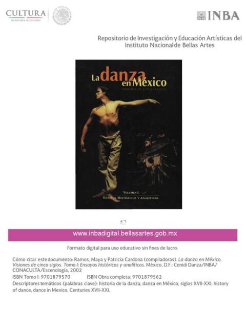 La danza en México Tomo I
