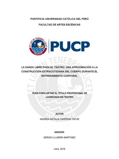 La danza libre para el teatro