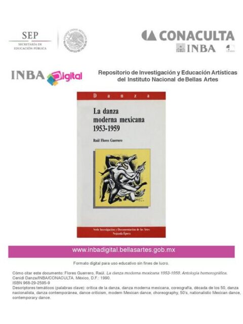 La danza moderna mexicana 1953-1959