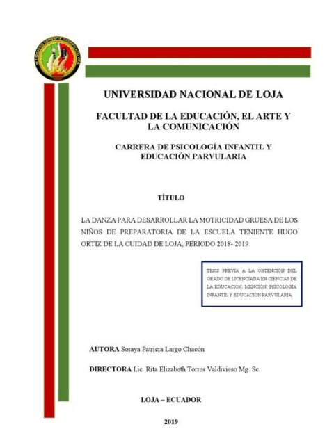 La danza para desarrollar la motricidad gruesa de los niños de preparatoria