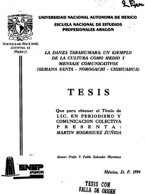 La danza tarahumara