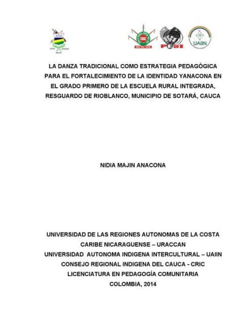La danza tradicional como estrategia pedagógica