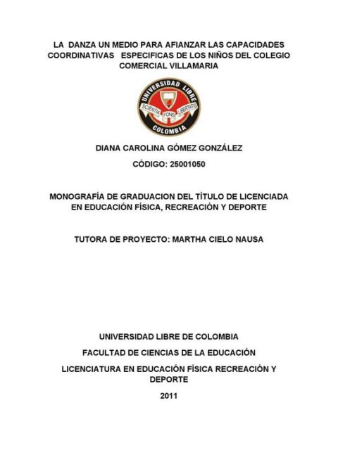 La danza un medio para afianzar las capacidades coordinativas específicas de los niños