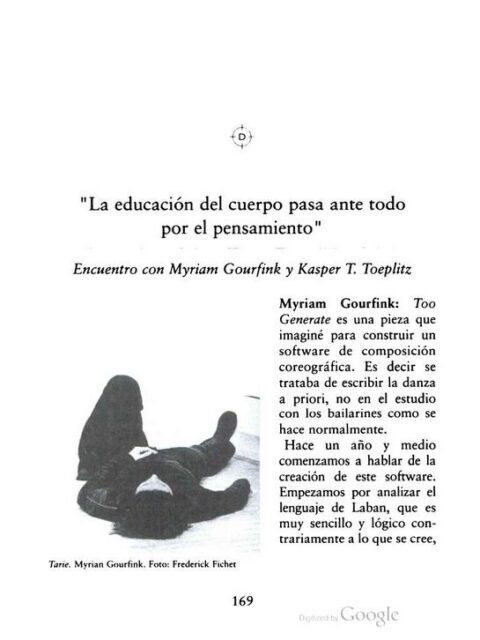 La educación del cuerpo pasa ante todo por el pensamiento