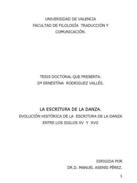 La escritura de la danza