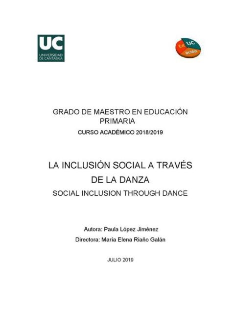 La inclusión social a través de la danza