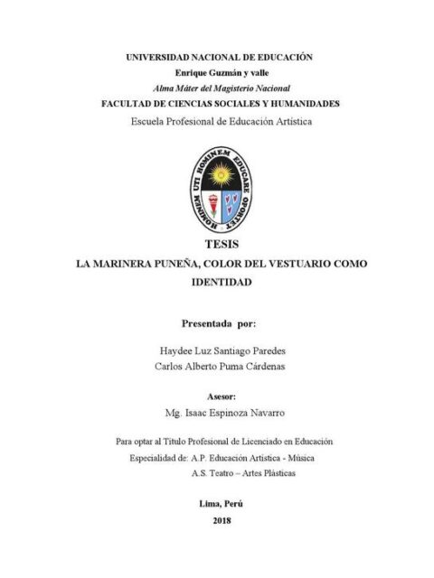 La marinera puneña, color del vestuario como identidad