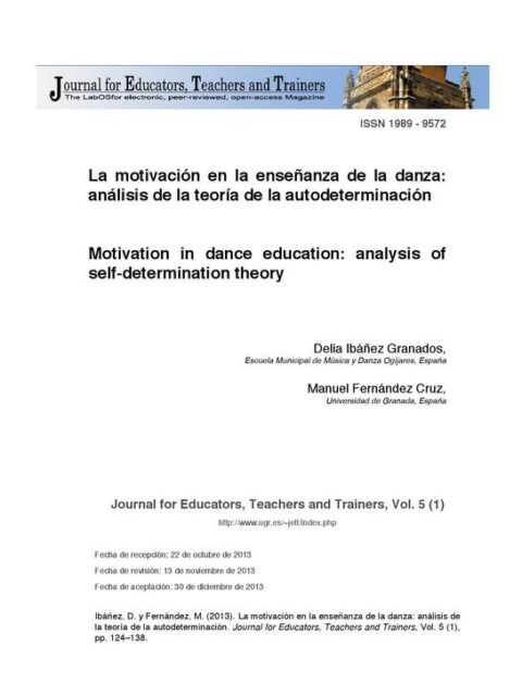 La motivación en la enseñanza de la danza
