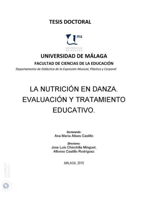 La Nutrición en Danza