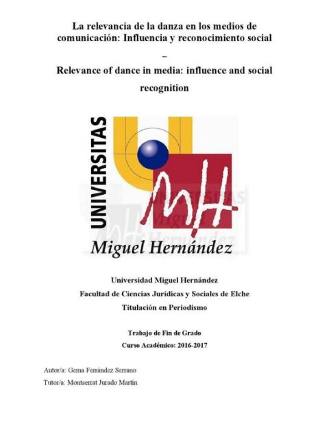 La relevancia de la danza en los medios de comunicación: