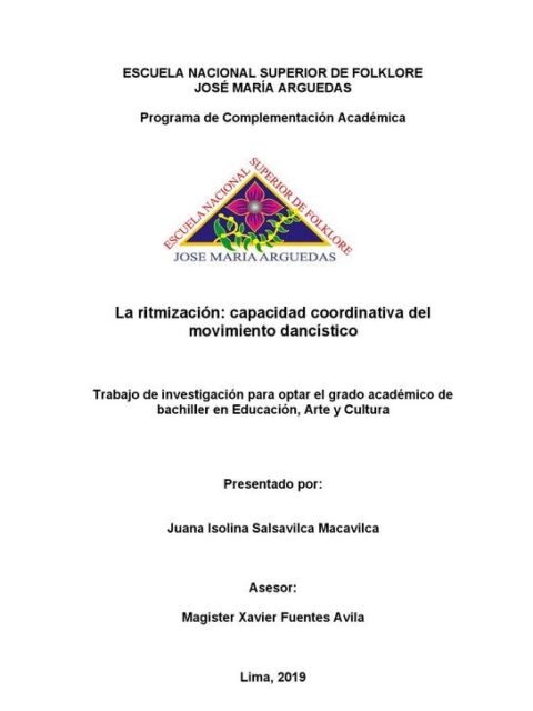 La ritmización: capacidad coordinativa del movimiento dancístico