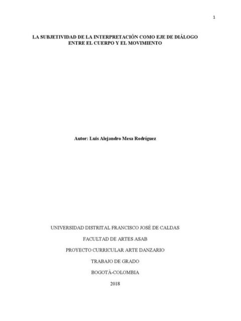 La subjetividad de la interpretación