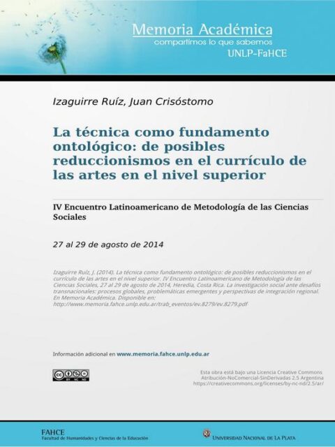 La técnica como fundamento ontológico