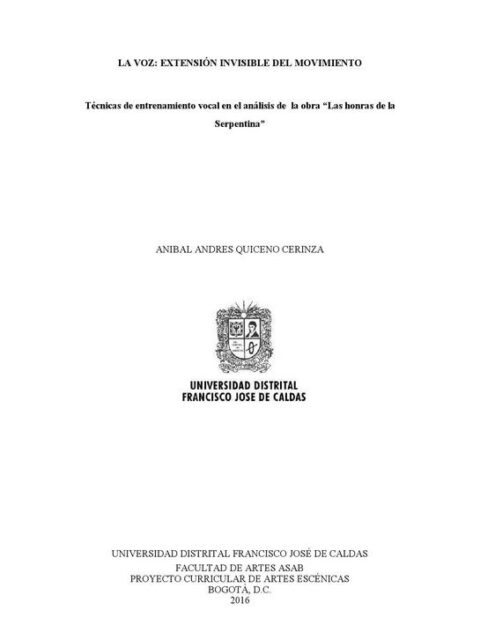 La Voz: Extensión Invisible del Movimiento