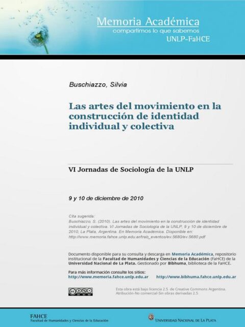 Las artes del movimiento en la construcción de identidad individual y colectiva