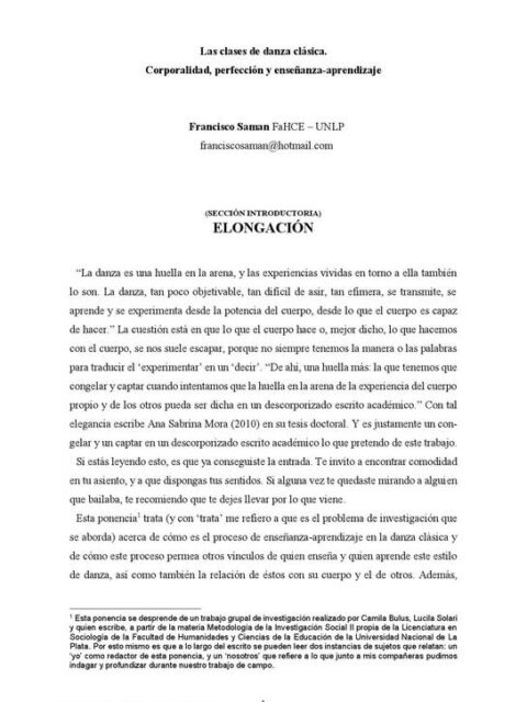 Las clases de danza clásica
