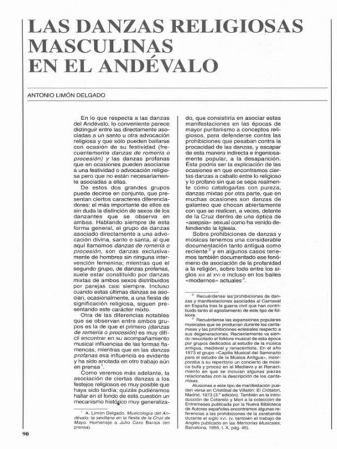Las danzas religiosas masculinas en el Andévalo