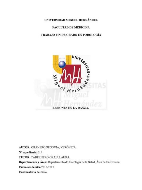 Lesiones en la danza