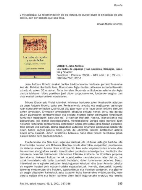 Los bailes de espadas y sus símbolos