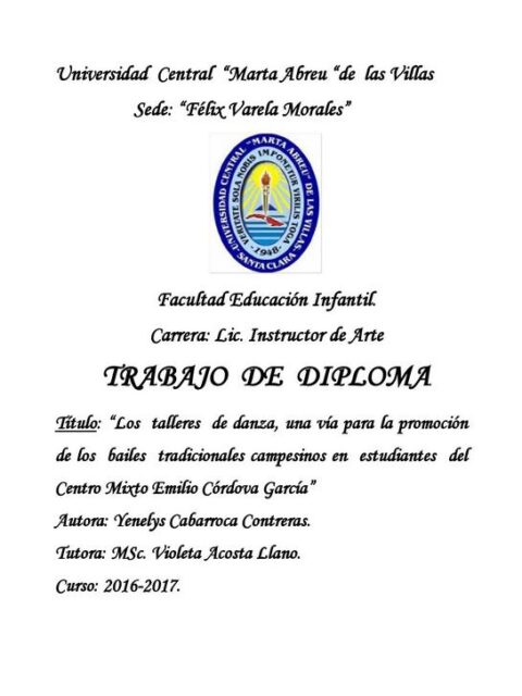 Los talleres de danza, una vía para la promoción de los bailes tradicionales campesinos