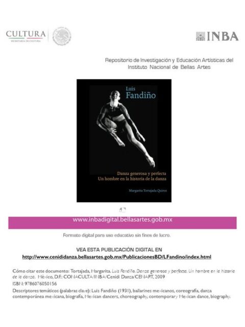 Luis Fandiño Danza generosa y perfecta