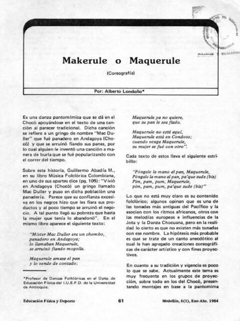 Makerule o maquerule (coreografía)