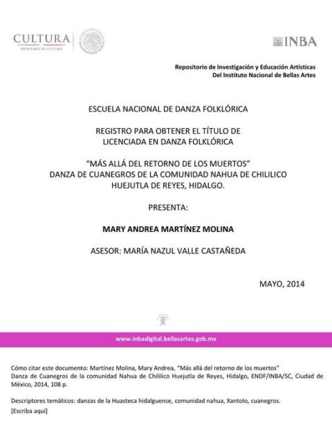 “Más allá del retorno de los muertos”