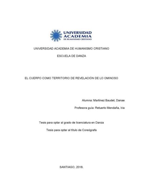 Memoria: el cuerpo como territorio de revelación de lo ominoso