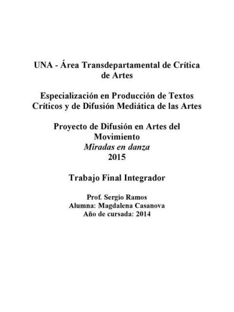 Miradas en danza